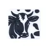 Contas de Silicone de Vaca das Terras Altas Transfronteiriças com Furos Materiais para Pulseira Colar Joias Contas de Animal Contas Soltas Venda por Atacado
