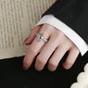 Anillo de águila retro envejecido estilo europeo y americano, temperamento personalidad, anillo de plata tailandesa, moda simple, joyería de mano moderna ins