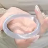 Pulseira de Joias Pedra Olho de Gato Branco Lua de Gelo Azul Champagne Dourado de Alta Qualidade Loja de Ouro Transmissão ao Vivo de Conferência de Negócios Presente Popular