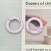 Anillo Abierto de Resorte de Aleación Hebilla Circular Anillo Gancho para Bolso de Mujer Accesorios para Llaveros de Ferretería para Bolsos DIY