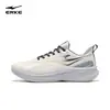 Tênis de corrida impermeável Hongxing Erke Lingkong 2 de couro para homens, sapatos esportivos com sola macia absorvente de choque, tênis masculinos leves resistentes à água