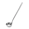 Cuchara Coladora para Sopa de Acero Inoxidable Doble Propósito Cuchara para Olla Caliente Restaurante Hogar 50/100ml Filtro con Punta Perforada Concha para Sopa