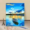 Precio de Fábrica al por Mayor DIY Pintura al Óleo Digital Acrílico Pintado a Mano Color al Óleo Sanación Escenario Nórdico Costero Arte de Pared Decorativo