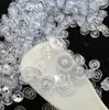 Separadores de cuentas de silicona para pulseras invisibles, almohadillas separadoras de plástico transparente para cuentas de cristal, perlas, jade y oro