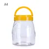 Suministro de fábrica botella de embalaje para comida de mascotas boca ancha botella de plástico transparente 1.1L semillas de melón soja botella de almacenamiento sellada