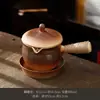 Bule de chá de fogão cercado conjunto grande de chá com leite assado conjunto de chá da tarde com vinho quente de inverno para ambiente interno bule lado a lado