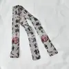 Faixa de cabelo Hanfu estilo chinês antigo faixa de cabelo estilo tinta lenço de seda estilo chinês tinta bambu fita amarrar bolsa cinto acessórios de vestuário