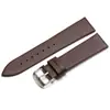 Al por mayor en stock Correa de reloj de colores lisa ultradelgada con hebilla de pasador, Accesorios de correa de reloj de cuero ultrasuave 10~22 mm