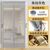 Cortina de Puerta de Malla de Diamante con Tira Magnética Completa, A Prueba de Mosquitos Encriptada, Transpirable, Autoadhesiva, Cinta Mágica sin Taladro, Cortina Divisoria DIY para el Hogar
