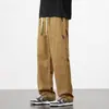 Pantalones de Trabajo Anchos Estilo Americano, Casual Retro para Hombre, Nuevos de Primavera y Otoño, Holgados, Modernos, Streetwear, Pantalones Rectos Lavados