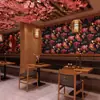 Nuevo estilo chino clásico linterna roja papel tapiz estilo antiguo moda nacional estilo chino estilo japonés papel tapiz pared de fondo de restaurante script killing