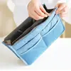Bolsa de Maquiagem Portátil Estilo Coreano com Zíper Duplo, Bolsa de Armazenamento de Artigos de Higiene Pessoal para Viagem, Bolsa Multifuncional, Bolsa Organizadora de Cosméticos