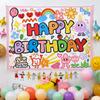 Tapiz de tela con diseño de celebridad de Internet para cumpleaños, estilo Ins, para niños y niñas, decoración de dormitorio de bebé, tela colgante para fiesta
