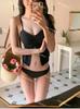 4 Cores] Novo Top Tubinho Sexy de Renda Cor Pura Estilo Puro Desejo Cintura Alta Justo Look Emagrecedor Férias na Praia Fenda Traje de Banho