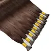 Cabelo Radiante com Cabelo Humano 4# Estilo Boêmio Cabelo Trançado em Massa Cabelo Humano para Trançar