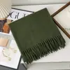 Cachecol Liso de Sarja Estilo Coreano Versátil Quente Peça de Roupa Externa Nova Outono e Inverno Manto de Alta Qualidade Xale Elegante da Moda