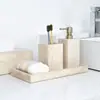 Conjunto de Banheiro em Travertino Amarelo Hotel Villa Quarto Modelo Lavabo Decoração Suave Enfeites Bandeja Caixa de Papel Comércio Exterior Transfronteiriço