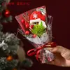 Temporada de Graduación Día de San Valentín Muñeco Ramo Pequeño Ramo de Santa Claus Producto Terminado Decoración Navideña Regalo Flores Hechas a Mano Transfronterizas