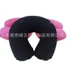 Almohada inflable de PVC con flocado para fabricante de voltaje, almohada inflable de playa, almohada inflable para el cuello del coche