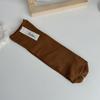 Calcetines de Media Caña para Mujer de Color Sólido, Calcetines de Algodón, Calcetines Apilados Estilo Coreano, Nuevos Calcetines de Seda Helada Negros de Primavera y Verano, Estilo Versátil