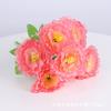 Directo de Fábrica Artificial 7 Cabezas Peonía Feliz Flor Falsa Ingeniería Exterior Decoración del Hogar Accesorios de Fotografía Flor de Seda
