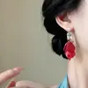 Pendientes de Botón de Perla de Concha Cuadrada de Circonita Cúbica Aguja de Plata Estilo Hong Kong Retro Versátiles Joyería para Orejas de Lujo Ligero Sensación de Alta Gama para Mujeres