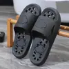 Pantuflas de verano para mujer, para interior, hogar, baño, ducha, antideslizantes, caladas, con drenaje de agua, adecuadas para duchas de hotel, pantuflas de ducha para hombre