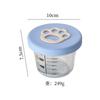Caja suplemento alimenticio para bebé garra de gato tapa de silicona sellada caja para conservar la frescura tazón de vidrio para bebé para suplemento alimenticio se puede cocinar al vapor caja de almacenamiento