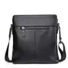 Bolso Cruzado de Piel de Vaca de Primera Capa, Bolso de Hombro de Cuero Genuino de Moda para Hombre, Bolso Casual para Hombre de Gran Capacidad, Bolso de Moda para Hombre