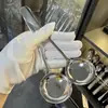 Colher de Aço Inoxidável com Fundo Plano e Cabeça Redonda, Alto Valor Estético, Colher de Sopa, Colher de Jantar, Colher para Mexer, Uso Doméstico, Exquisita e Simples, Colher de Servir, Colher Estilo Ocidental