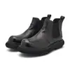 Botas Chelsea Retro Británicas Otoño e Invierno 2025 para Hombre Botines Casuales de Suela Gruesa Botas Martin Deslizables para Exteriores