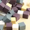 Esponja degradada para manicura, bloque de mini tofu de 1 cm, especial para aplicar gel, difuminar rubor, almohadilla cuadrada pequeña, agarre de lápiz, borla