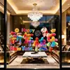 Decoraciones para Ventanas 2027 Año del Cordero Pegatinas para Ventanas, Suministros de Terciopelo para Año Nuevo, Caracteres de Fortuna Cortados en Papel, Pegatinas Electroestáticas, Venta al por Mayor desde Fabricante, Decoraciones para Ventanas del Año del Cordero