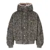 Jaqueta de Algodão Curta com Capuz Estilo Streetwear Americano Camuflada Desgastada Yidao Vintage 2026 Inverno Novo para Homens