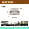 Sofá de cuero genuino de línea recta sala de estar 2025 estilo nuevo apartamento pequeño retro moderno arte en cuero sofá de oficina de alta calidad madera