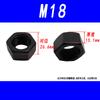 Porca Hexagonal Preto Grau 8.8 Tampa de Parafuso de Alta Resistência Tampa de Parafuso Hexagonal Externo Rosca Fina M6M8M10M12M16M20