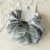 2026 Nuevo Coletero de Satén y Organza Patchwork con Pedrería para Cola de Caballo, Moño, Lazo para el Cabello, Accesorio para el Cabello de Primavera y Verano