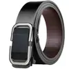 Cinturón para Hombre Estilo Nuevo, Hebilla Automática, Piel Sintética de PU, Diseño Casual Versátil Simple, Tendencia al por Mayor
