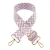 Nuevo accesorio de correa para bolso de 5 cm con patrón de ondas, correa ancha para el hombro, correa ajustable para el hombro, bandolera, correa de reducción de carga de repuesto