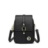 Bolsa de Cuero Suave para Teléfono Móvil para Mujer 2025 Nueva de Moda Mini Bolso de Hombro Bolso Cruzado Bolso Pequeño de Primavera y Verano Bolso Cuadrado Pequeño Vertical para Mujer