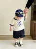 Roupas de Bebê 2026 Novo Verão Super Fofo Fina Manga Curta Camiseta para Meninos Casual Versátil Top