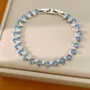 Pulsera con cierre de óvalo de circonita, sensación de lujo discreto de alta gama, exquisita y elegante, joyería versátil para el día a día al por mayor