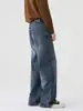 Ropa de Hombre Fengshe / Nueva Colección Primavera y Otoño 2026 Jeans de Algodón Puro Estilo Americano para Hombre, Pantalones de Pierna Ancha Rectos Sueltos de Moda