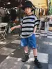 Shorts Jeans Infantil Estilo Montanha 2026 Verão Novo Retrô Lavado Jeans Leve de Algodão Macio para Meninos