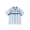 Conjunto de Ropa de Calle de Street Dance de Moda para Niños, Atuendo de Hip-Hop Fresco y Elegante con Camiseta Estampada de Manga Corta y Jeans, Nuevo Estilo
