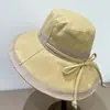 Sombrero de Sol de Ala Ancha para Primavera y Verano para Viajes al Aire Libre, Sombrero de Sol para Mujer con Correas, Sombrero de Pescador, Sombrero de Protección Solar con Ala Ancha
