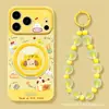 Funda de teléfono de cachorro de queso para Apple 17 Pro Max, 15 dibujos animados lindos, iPhone 16 silicona, 14 ventana de visualización grande