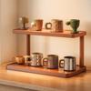 Prateleira de Armazenamento para Lanches na Mesa, Porta-Copos, Porta-Copos de Café Multicamadas, Prateleira de Armazenamento para Xícaras de Chá e Copos de Água, Prateleira Decorativa para Entrada da Mesa