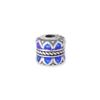 S999 Prata Pura Retrô Antigo Contas Espaçadoras de Lótus de Dupla Face DIY Pulseira Pulseira Acessórios de Prata