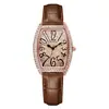 Reloj Nuevo de Marca para Mujer Resistente al Agua Reloj de Cuarzo Correa de Cuero Casual de Negocios Elegante Reloj para Dama Comercio Exterior Transfronterizo